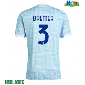 Juventus Gleison Bremer #3 Bortatröja 2025-26 Kortärmad